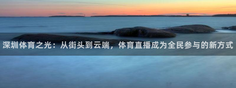 山猫体育360直播在线观看：深圳体育之光：从街头到云端，体育直播成为全民参与的新方式
